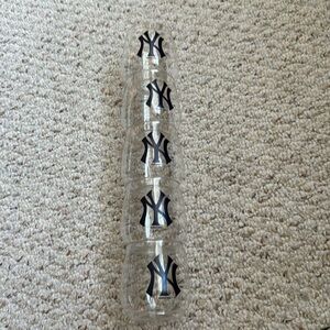 5 MLB New York Yankee Yankees stadium 2025 plastic cup glasses stackable. New